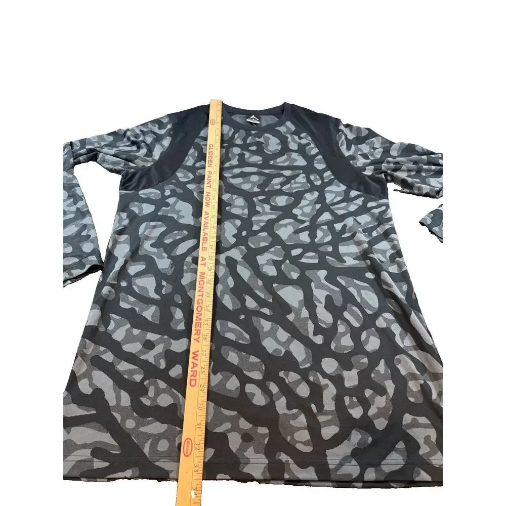 Jordan Dri-FIT Shirt Men’s XL Black Gray Camo Long Sleeve Jumpman 706721-010 NWT